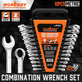 HORUSDY 12Pcs Metric Spanner Set Ring/Open Ended 8–19mm by HORUSDY