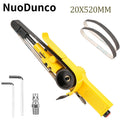 NuoDunco 20x520mm Pneumatic Belt Grinder Air Belt Sander High Speed