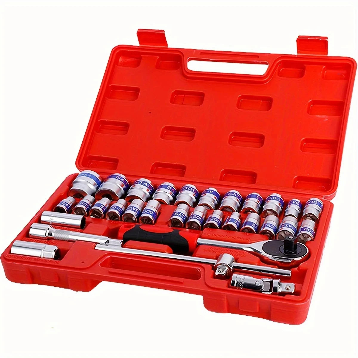 32 Pcs Mechanics Tool Set 1/2 Inch Drive by Unbranded