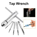 T-shaped wrench M3-M8 straight groove hand tap ratchet wrench adjustable forward