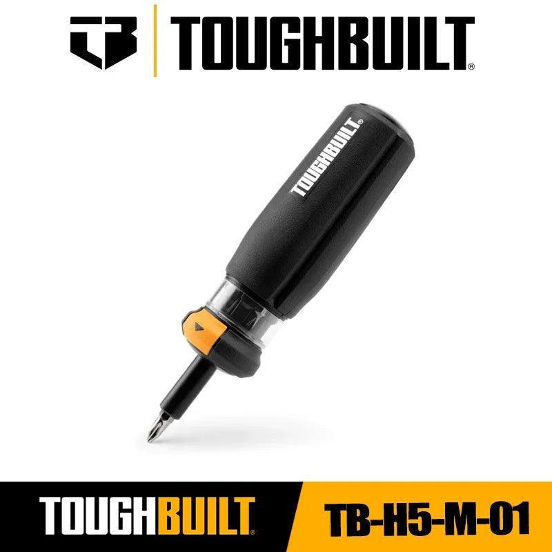 TOUGHBUILT TB-H5-M-01 Autoloading Multi-Bit Driver Magnetic Portable Screwdriver