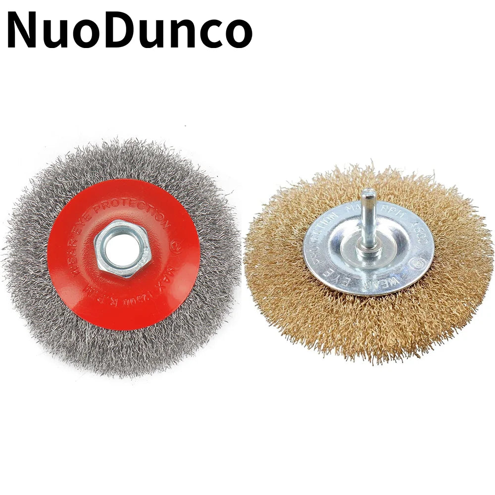 4" Steel Wire Brush for Bench Grinder by Unbranded