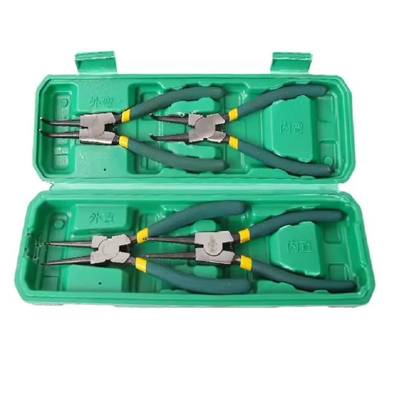 4Pcs Circlip Plier Set 7" Long Nose