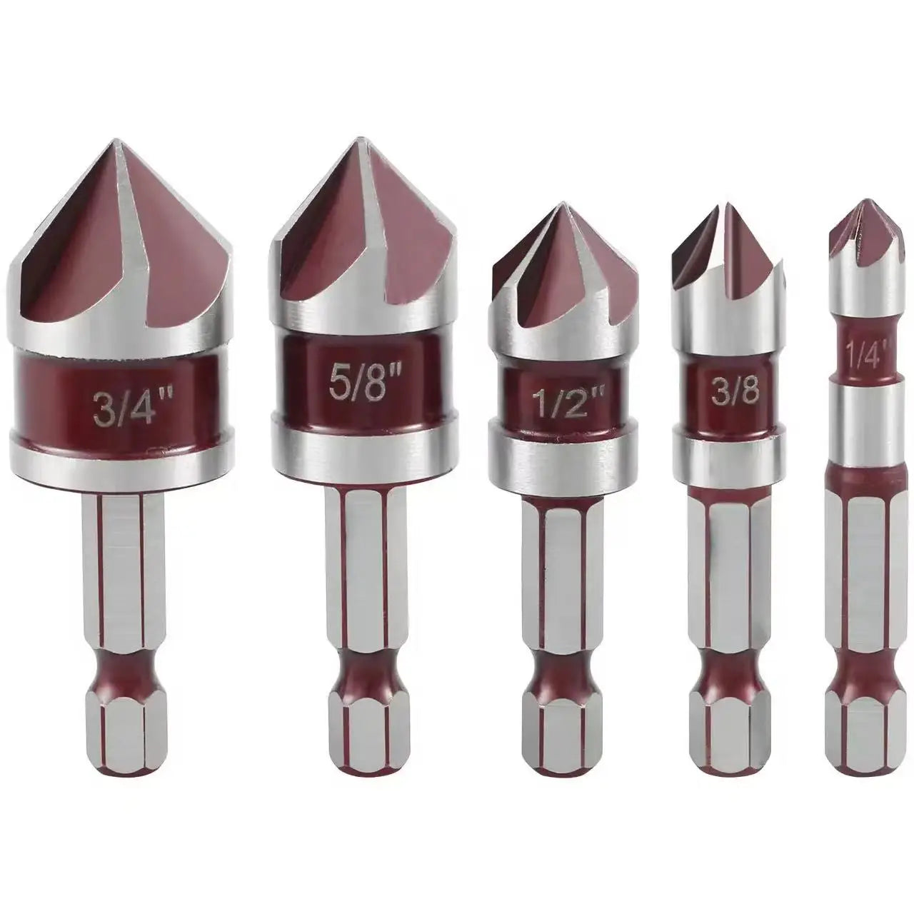 10PCS 60° HSS Center Drill Bits - High Speed Steel