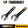 TOUGHBUILT TB-H3-70-08 8" Adjustable Wrench Hand Tools Toughbuilt TB-H3-70-10 10