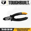 TOUGHBUILT Universal Labor-Saving Oblique Cut Pliers 6" by TOUGHBUILT