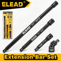ELEAD 4Pcs 3/8"Drive Socket Extension Bar Set,3/6/10 Inch