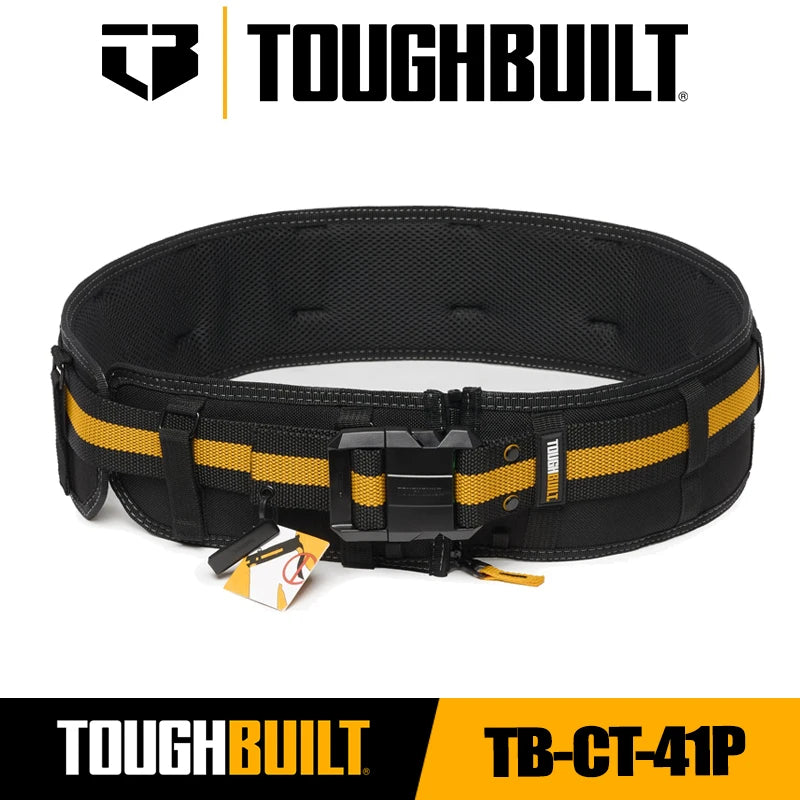 TOUGHBUILT TB-CT-41P Padded Belt Heavy Duty Buckle / Back Support Wider and Thic