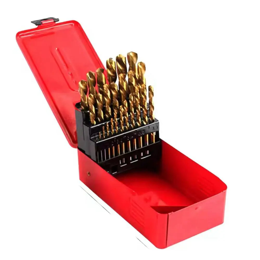 25PCS Drill Bit Set - HSS/Titanium/Black Oxide by Generic