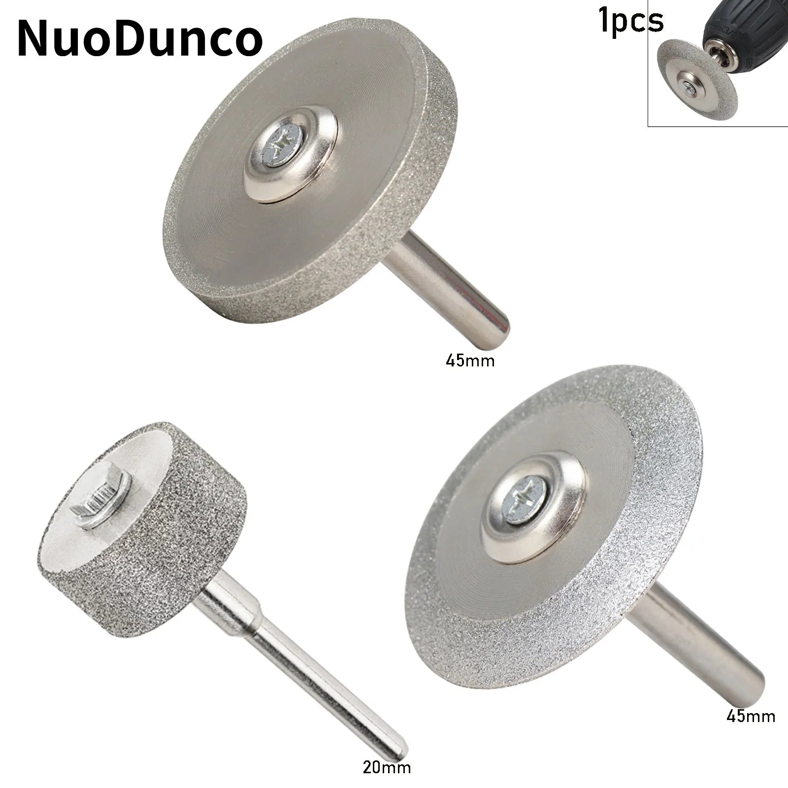 20mm Diamond Grinding Wheel Mini Sanding Bits by NunDunco