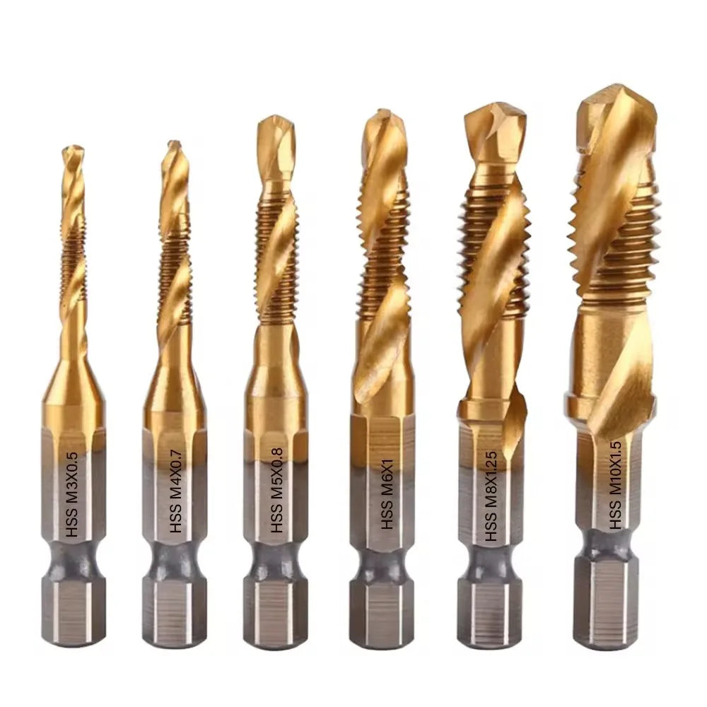 10PCS 6-35mm Extended Wood Drill Bits - Hex Shank