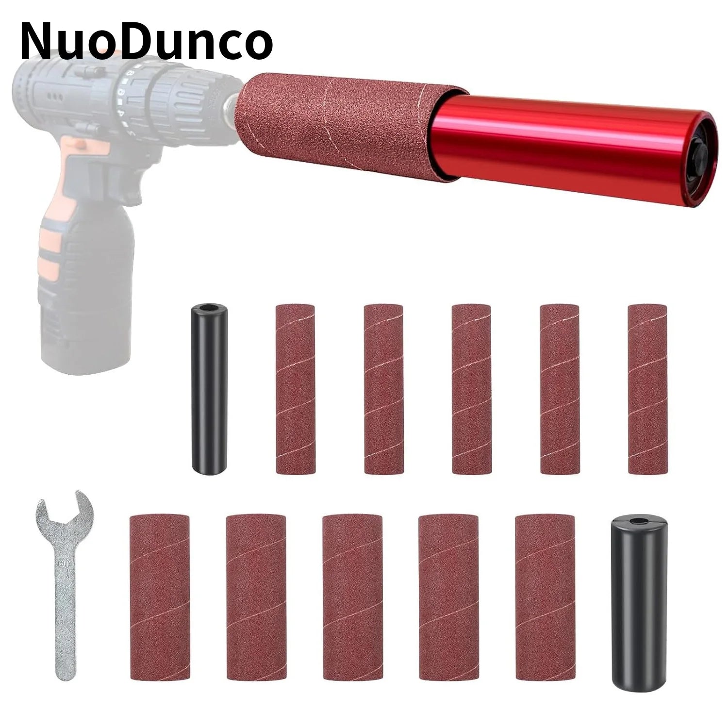 Sanding Drum Sander Handheld Spindle Sander Electric Drill Adapter Hex