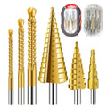 Triangular Handle Step Drill Set 4-12/4-20/4-32mm by Unbranded