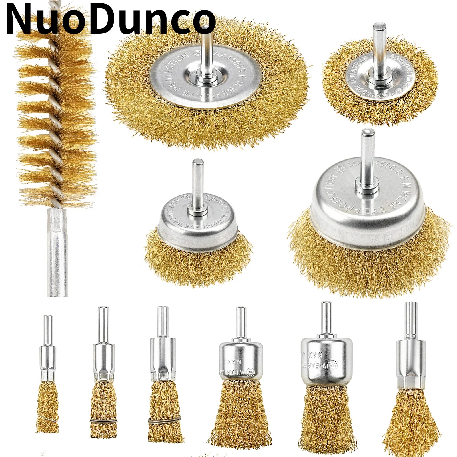 11PCS Wire Cup Brush Kit for Metal Polishing
