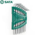 SATA 09701 8-piece Extended Medium Hole Torx Wrench Set Materials And Precision 