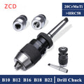 B10 Self-Tightening Drill Chuck - 3-Claw, MT2–MT5 by ZCD