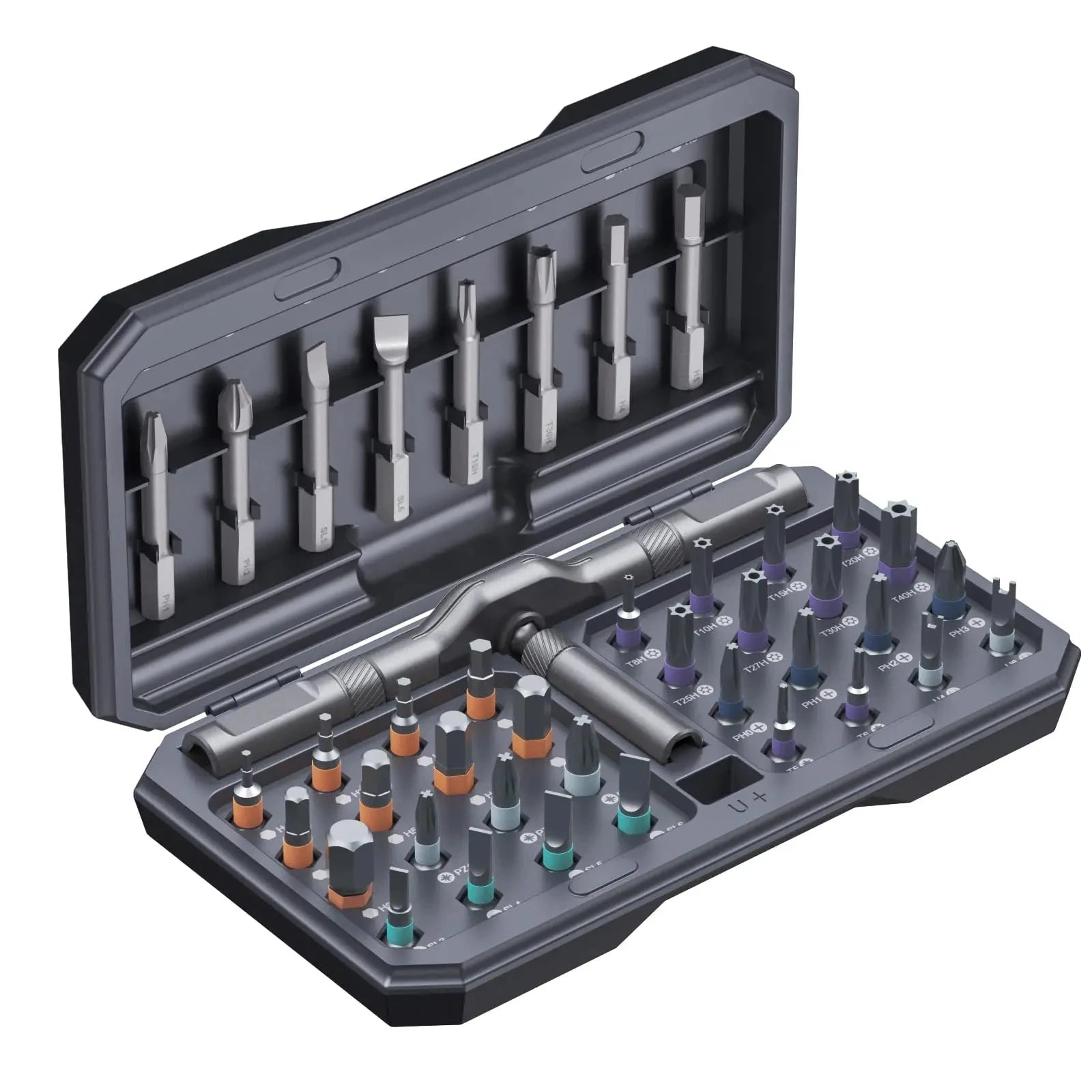 42 in 1 Magnetic Screwdriver Set with Ratchet Handle by Unbranded