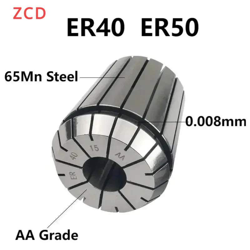 ZCD ER40 ER50 Spring Collect Chuck Clamp 4 6 8 10 12 14 16 18 20 22 24