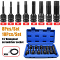 Pneumatic Wrench Hexagonal Screws Impact Bits Set