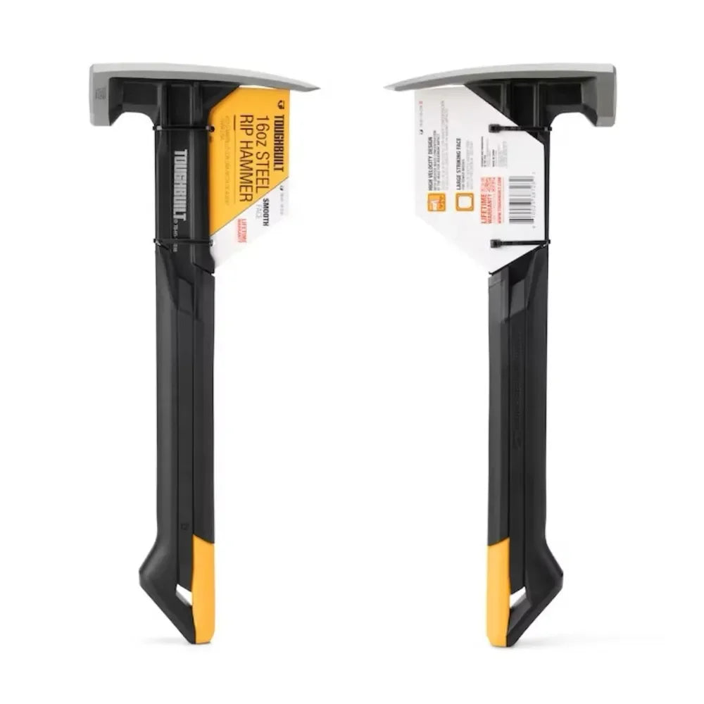 TOUGHBUILT TB-H1-1R-S16/TB-H1-1R-S18 16 OZ. 18 OZ. Steel Rip Hammer Smooth Face 