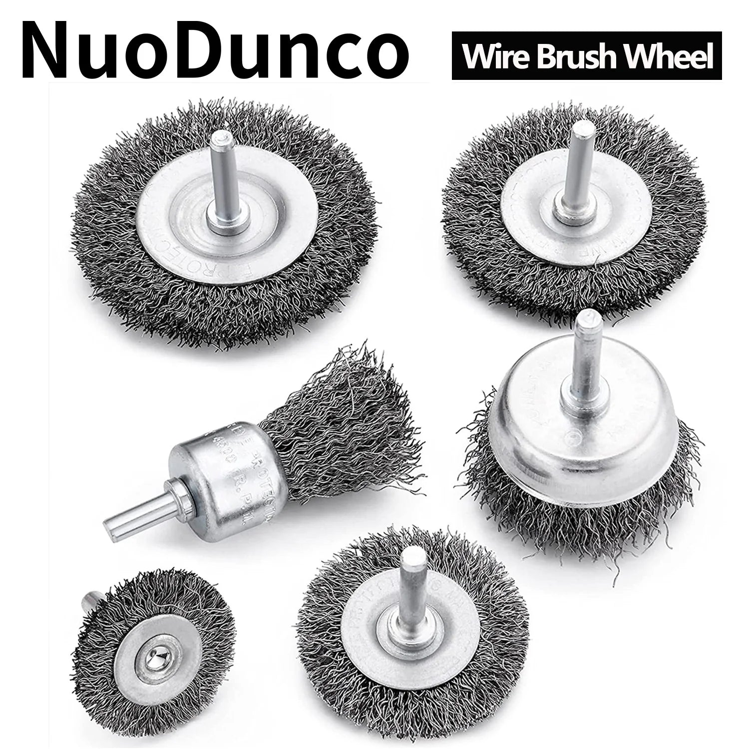 6Pcs/Set Wire Brush Wheel Cup Brush Set by Unbranded
