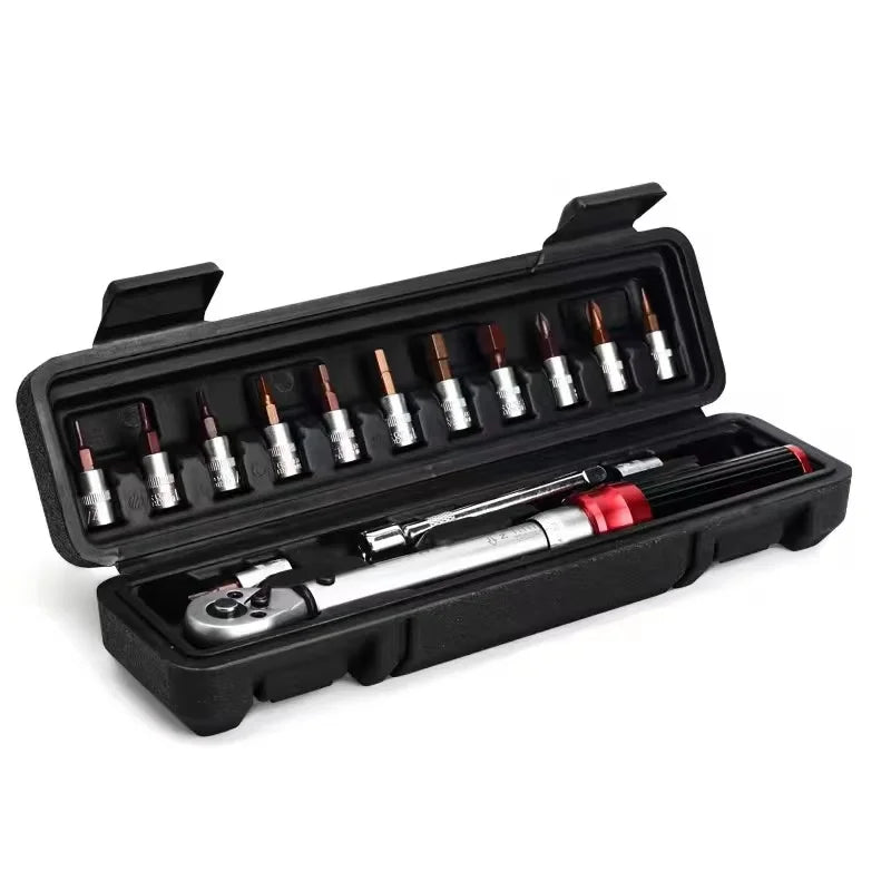15PCS Click-Type Torque Wrench Set 1/4”