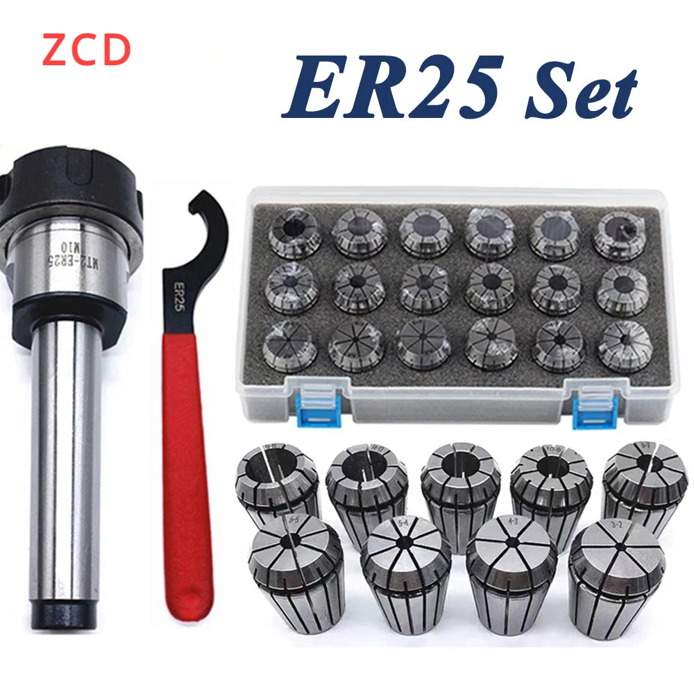 ZCD ER25 Spring Clamps 7 9 15 16PCS MTA MTB MT5 MT4 MT3 MT2 ER25