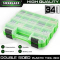 SWANLAKE Double Sided Plastic Tool Box Detachable Partition Board