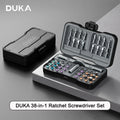 DUKA 38-in-1 Multifunction Ratchet Screwdriver Set Multi Magnetic Bits Mini Repa