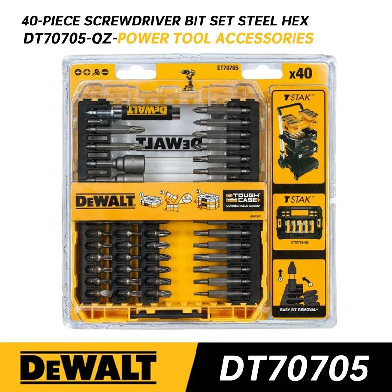 DeWalt 40pc Screwdriver Bit Set in Heavy Duty Case by DeWalt