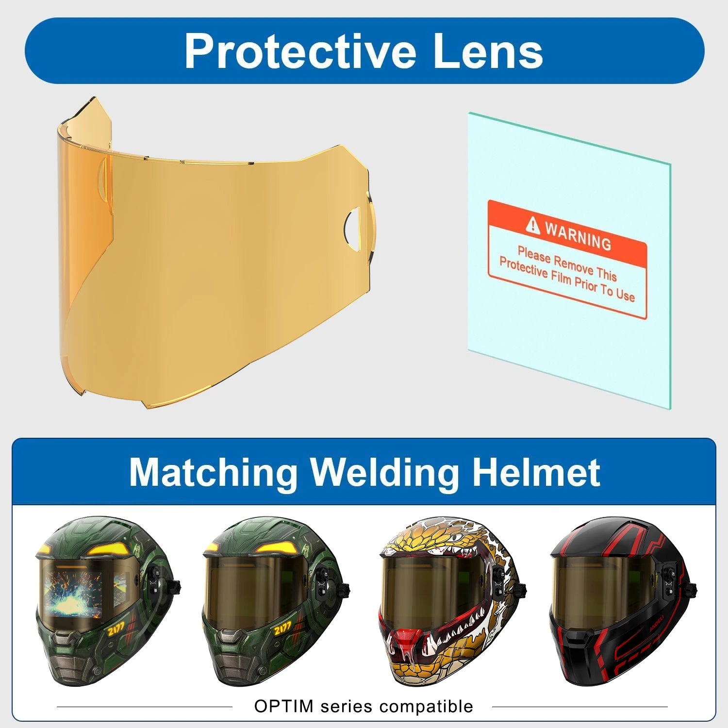 ANDELI Welding Helmet Outer Replacement Lens by ANDELI