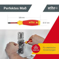 WIHA 45296 Destornillador Aislado 4 en 1 PocketMax 1000V SlimBits Herramienta Pr