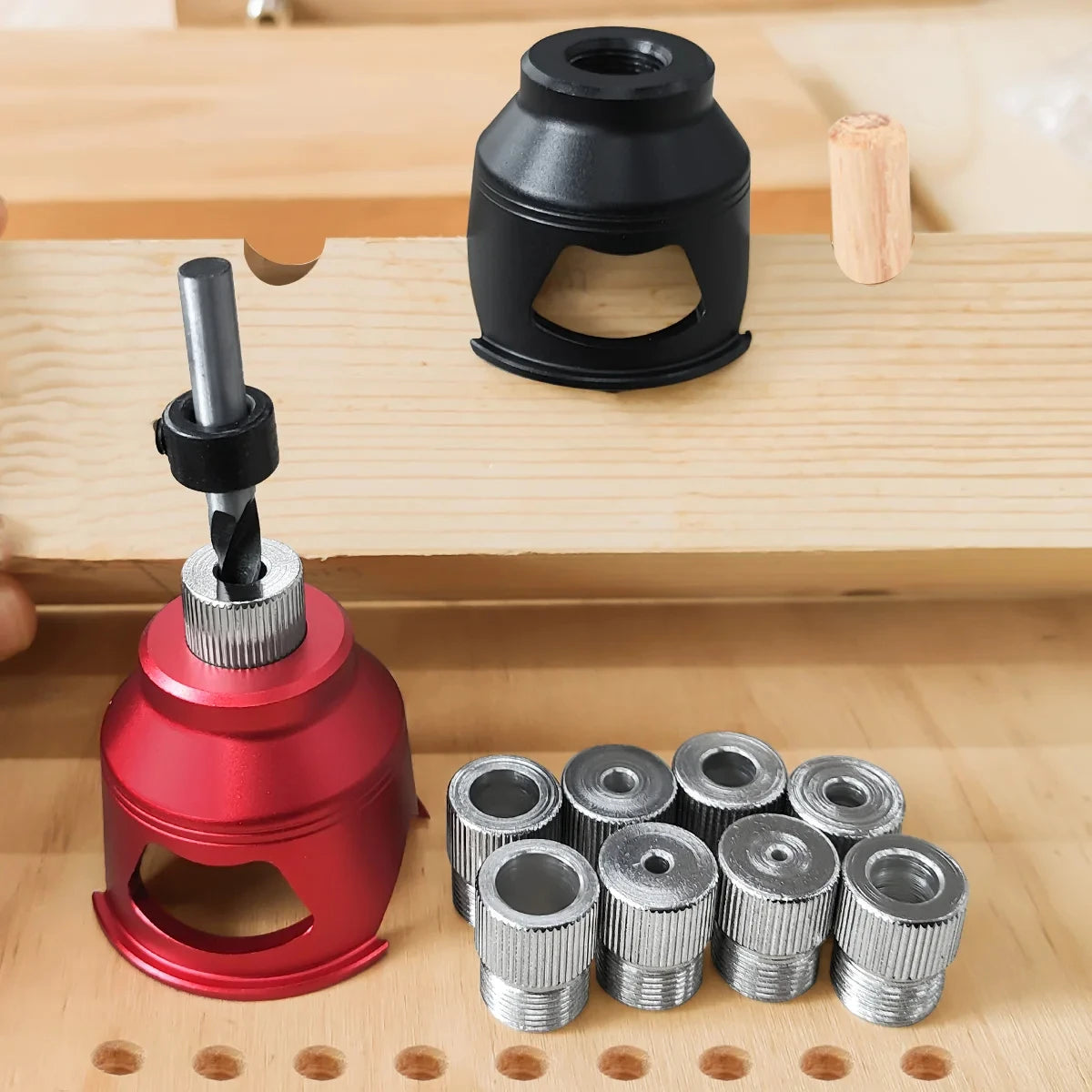 Vertical Drill Guide Doweling Jigs Kit 2-10mm by Unbranded