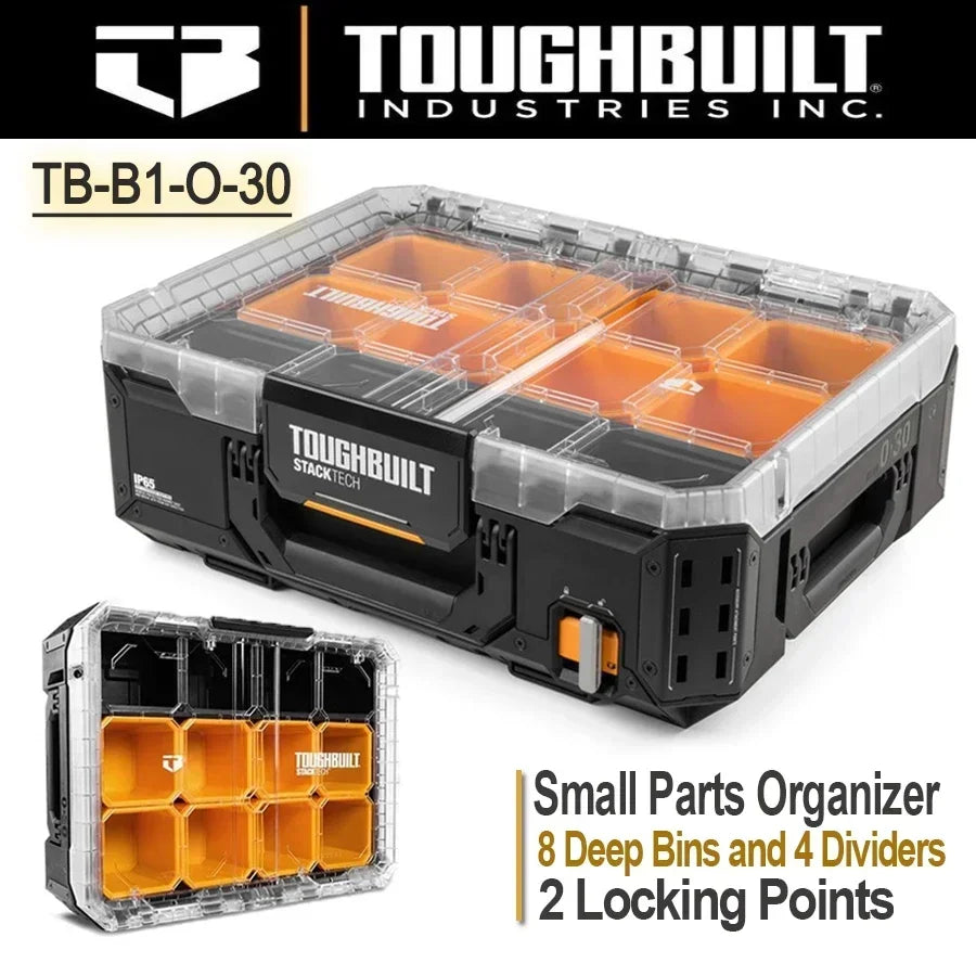 TOUGHBUILT Stackable Punk Industrial Storage Hardcore Luggage TB-B1-O-30