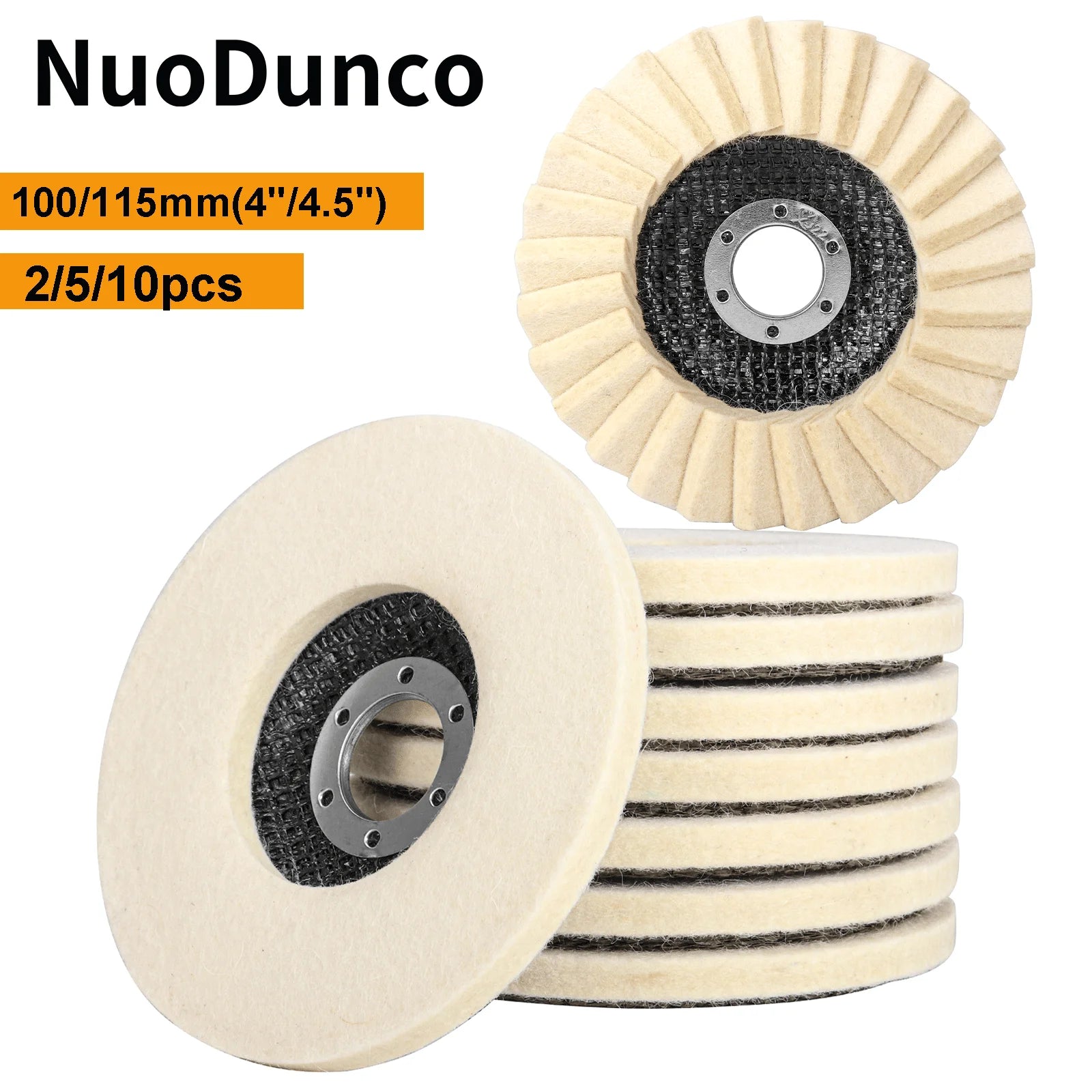 NuoDunco Wool Polishing Wheel Buffing Pads by NuoDunco
