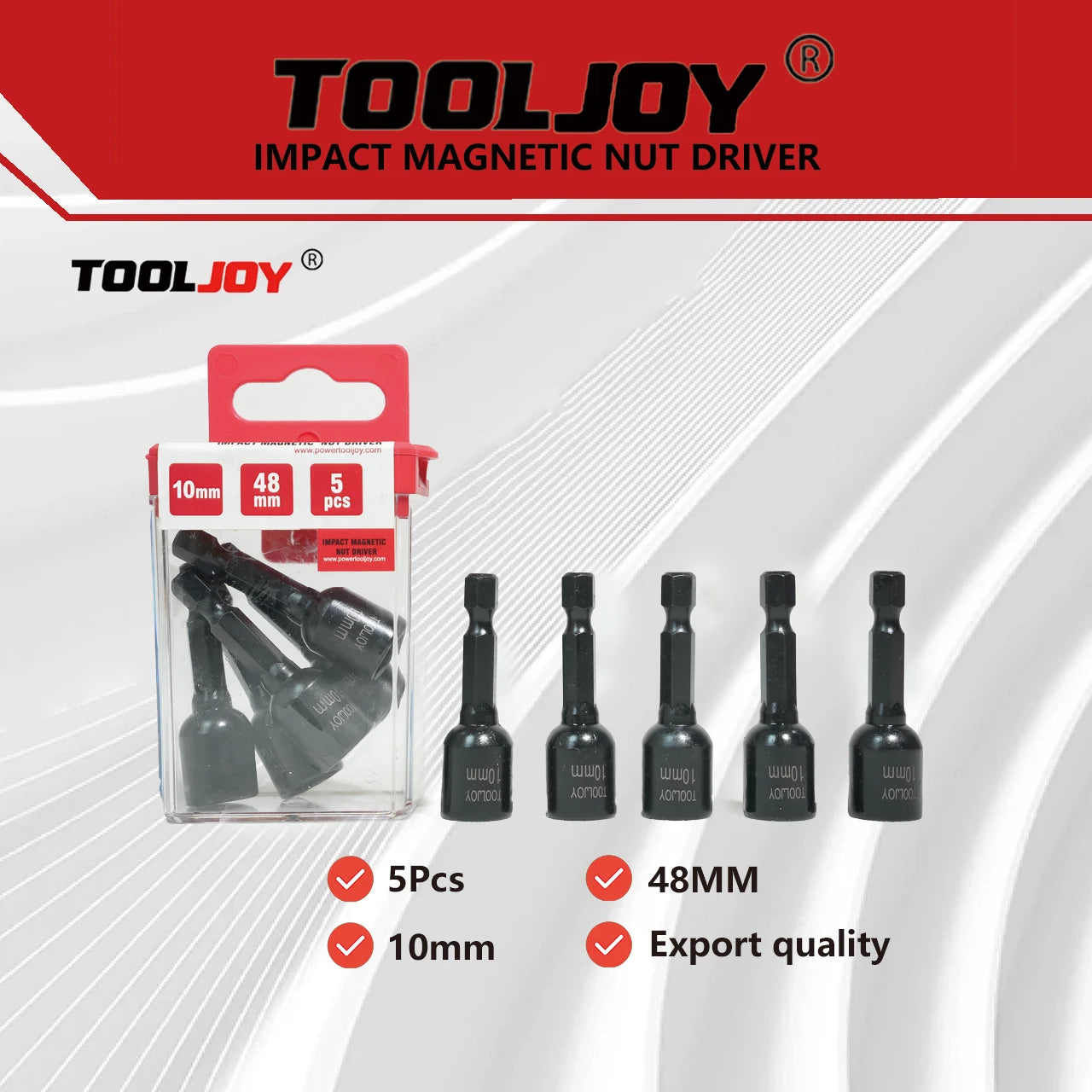TOOLJOY Hexagonal Handle Magnetic Socket Head Set 6mm–10mm by TOOLJOY