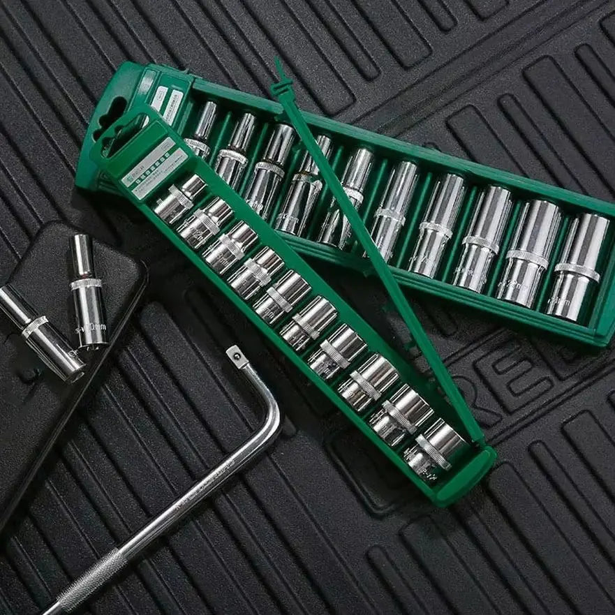 Hex Socket Wrench Head Set 1/4–1/2 Drive by Unbranded