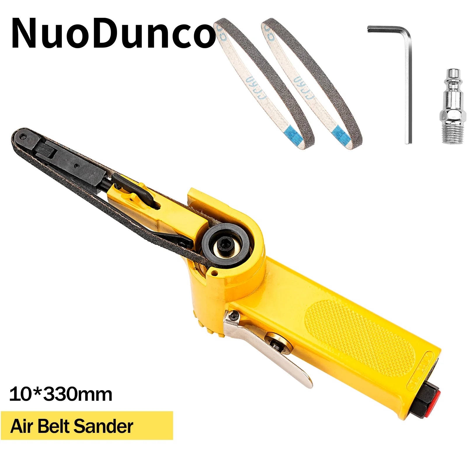 NuoDunco 1Inch Handheld Air Belt Sander 330*10mm Air Angle Grinding