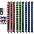 SEDY 9PC Magnetic Socket Holder Organizer Set Detachable 1/4, 3/8, 1/2