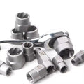 14 Pcs Impact Bolt & Nut Remover Set - Cr-Mo Steel by Generic