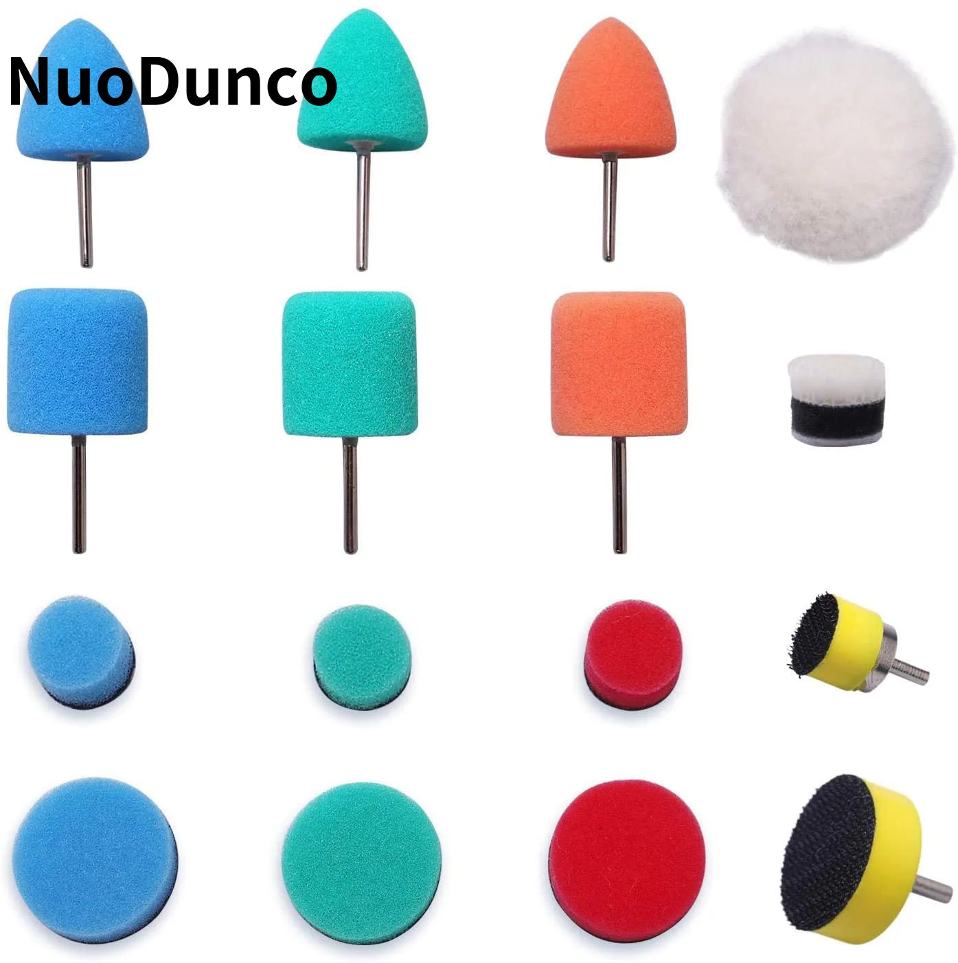 NuoDunco Polishing Pad Sponge Kit for Rotary Tool by NuoDunco