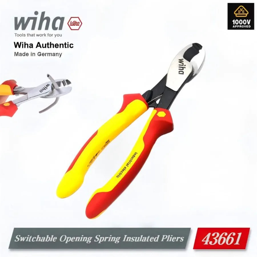 Wiha 1000V VDE Industrial Cable Cutter 180mm by Wiha
