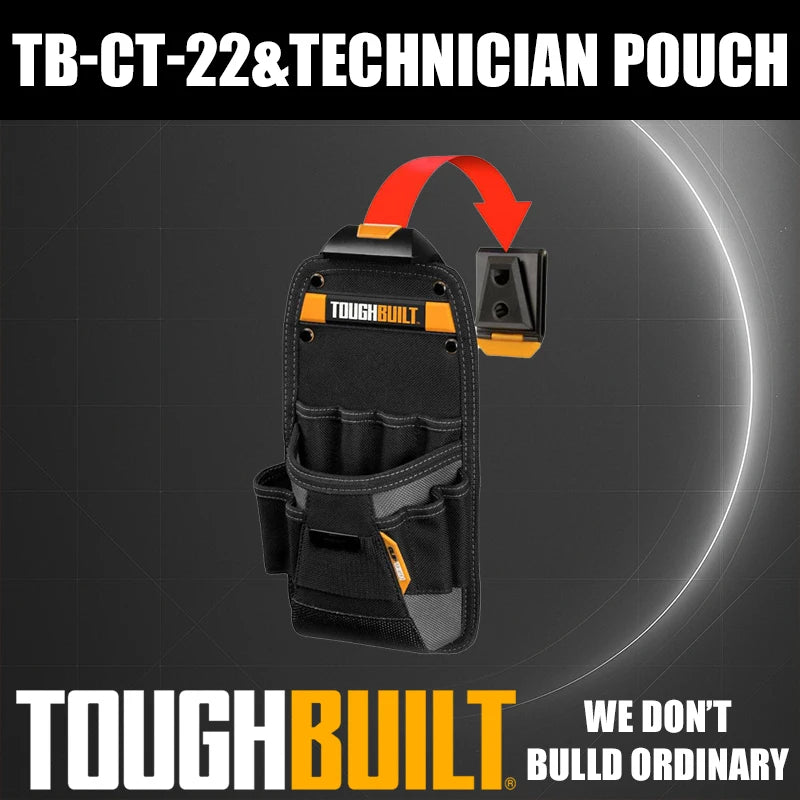 TOUGHBUILT Compact Mechanic's Tool Belt Pouch Organizer Kit by TOUGHBUILT