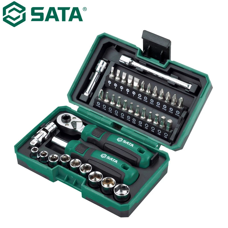 SATA 38 Piece Ratchet Wrench and Screwdriver Set by SATA
