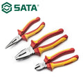 SATA 09261 3PSC VDE Insulated Pliers Set Anti-Slip Handle Durable Rust Preventio