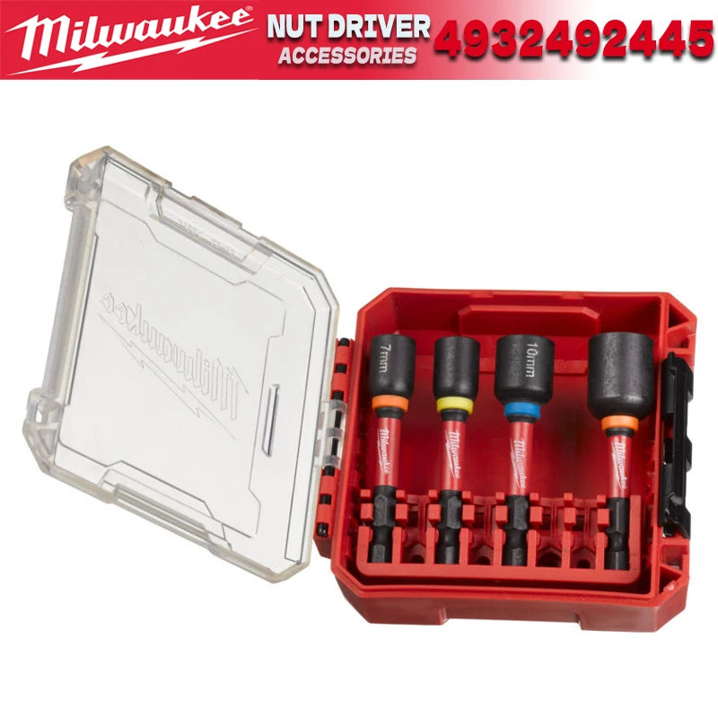 MILWAUKEE 4932492445 SHOCKWAVE Nut Driver GEN II Impact Duty Nut Driver Set 4 Pc