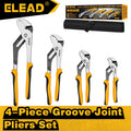 ELEAD 4Pcs Adjustable Groove Joint Water Pump Pliers Set, 6" 8" 10"
