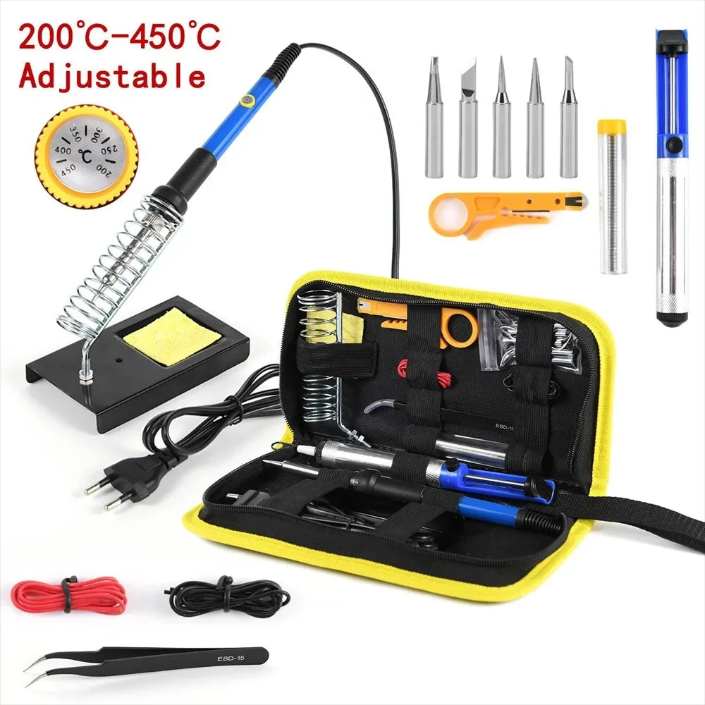 Soldering Iron Kit 220V 60W Adjustable Temperature by Unbranded