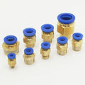 PC Pneumatic Tube Connector 1/2" 1/4" 3/8" 1/8" by PC