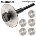 6pc Mini Circular Saw Blade Set 50mm for Electric Drill by Unbranded